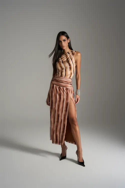 Blusa Stripe Marmorizada - Única