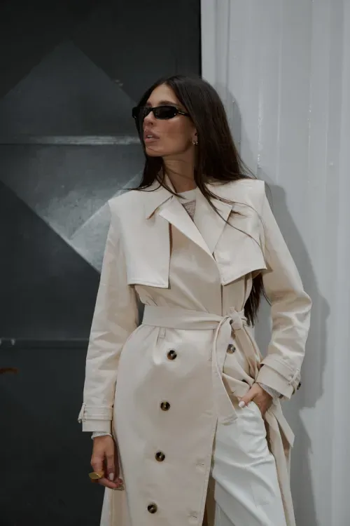 Trench Coat Style - Natural