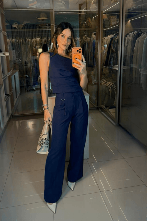 Conjunto Alfaiataria Slim - Dark Blue