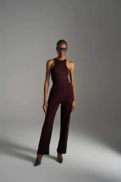 Blusa Textura Basic - Burgundy