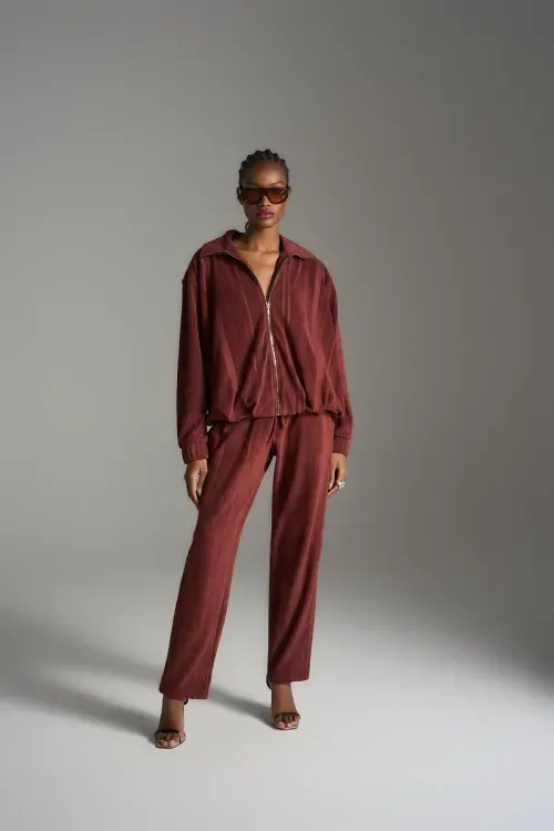 Conjunto Ziper Sport Listra - Cacau