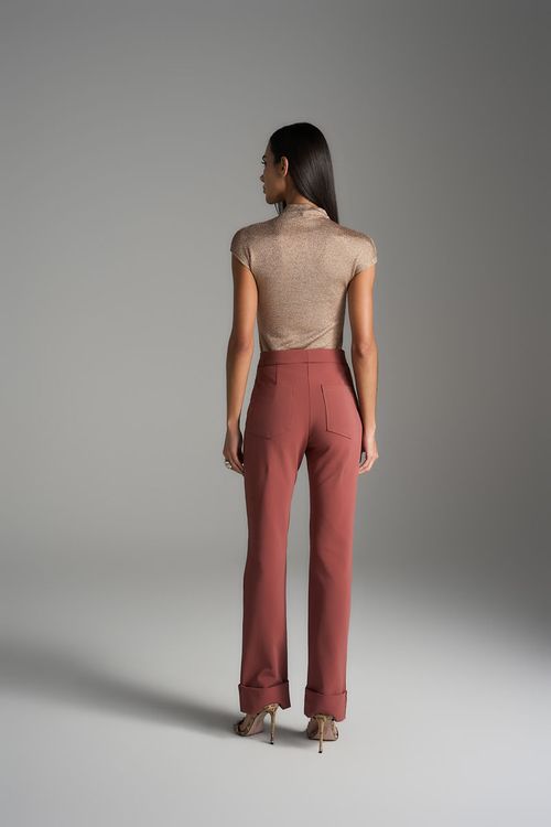 Blusa Malha Metal - Champagne