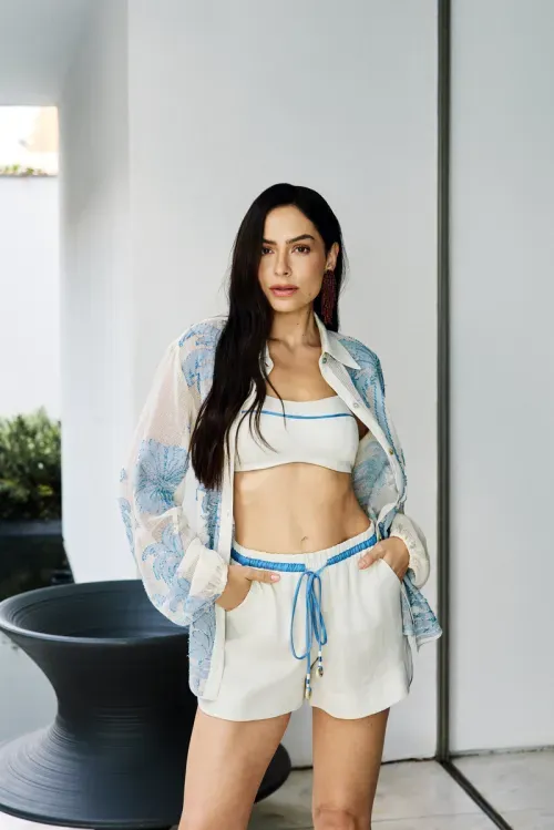 Conjunto Blue Palm & Linho - Natural