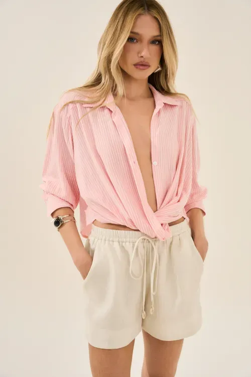 Camisa Listra Aquarela - Blush