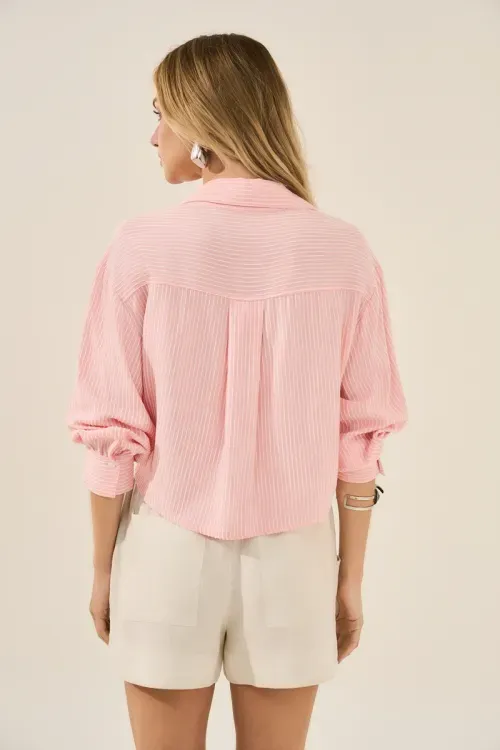 Camisa Listra Aquarela - Blush