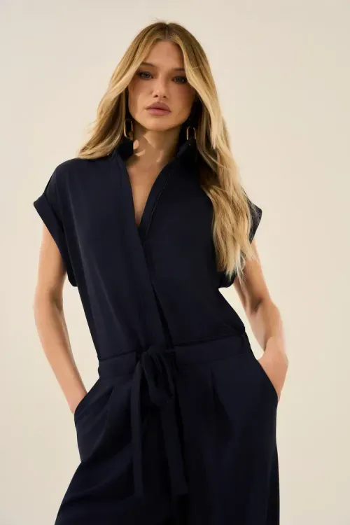 Macacão Sport Chic - Preto