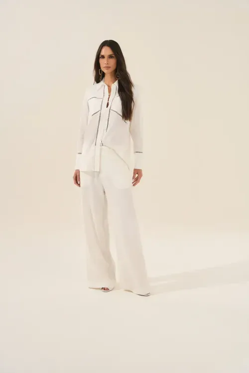 Camisa Linen Chic - Off White