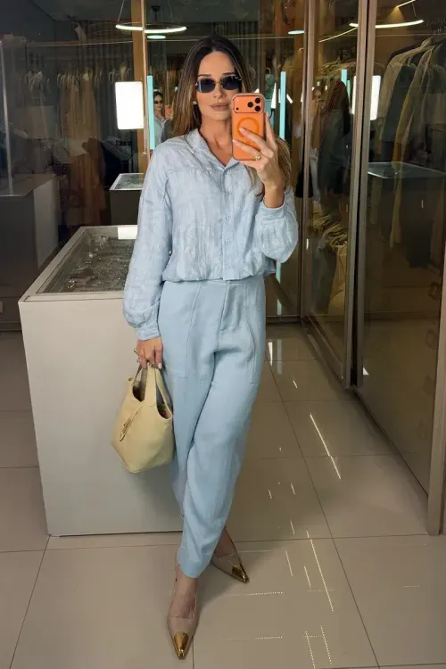Calça Alfaiataria Essential - Ice Blue