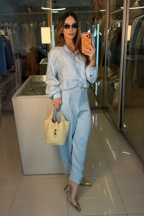 Calça Alfaiataria Essential - Ice Blue