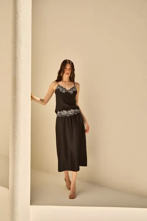 Conjunto Saia Lace Exclusive – Preto