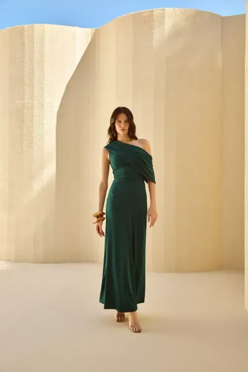 Vestido Jessey Assimetrico – Bosque
