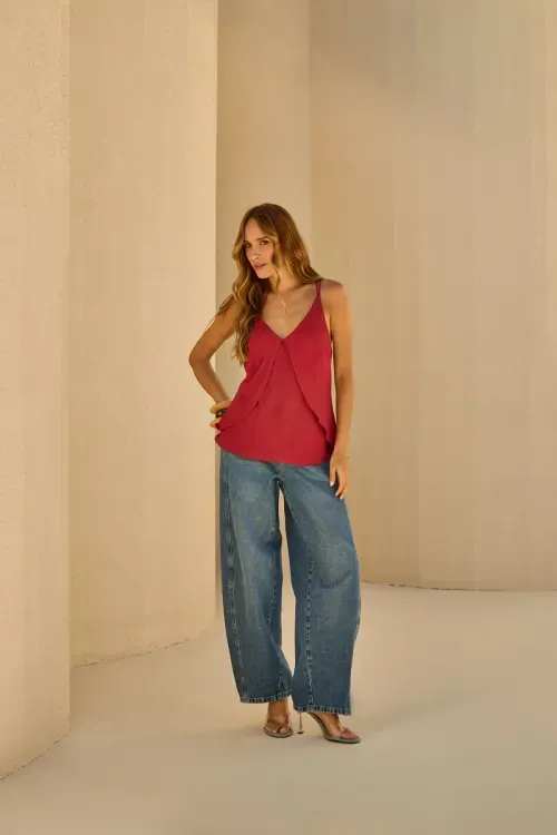 Calça Barrel - Jeans