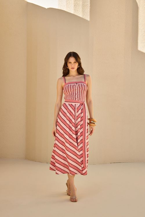Vestido Ded Stripe - Única
